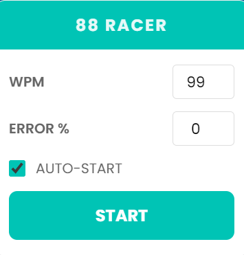 88racer Interface
